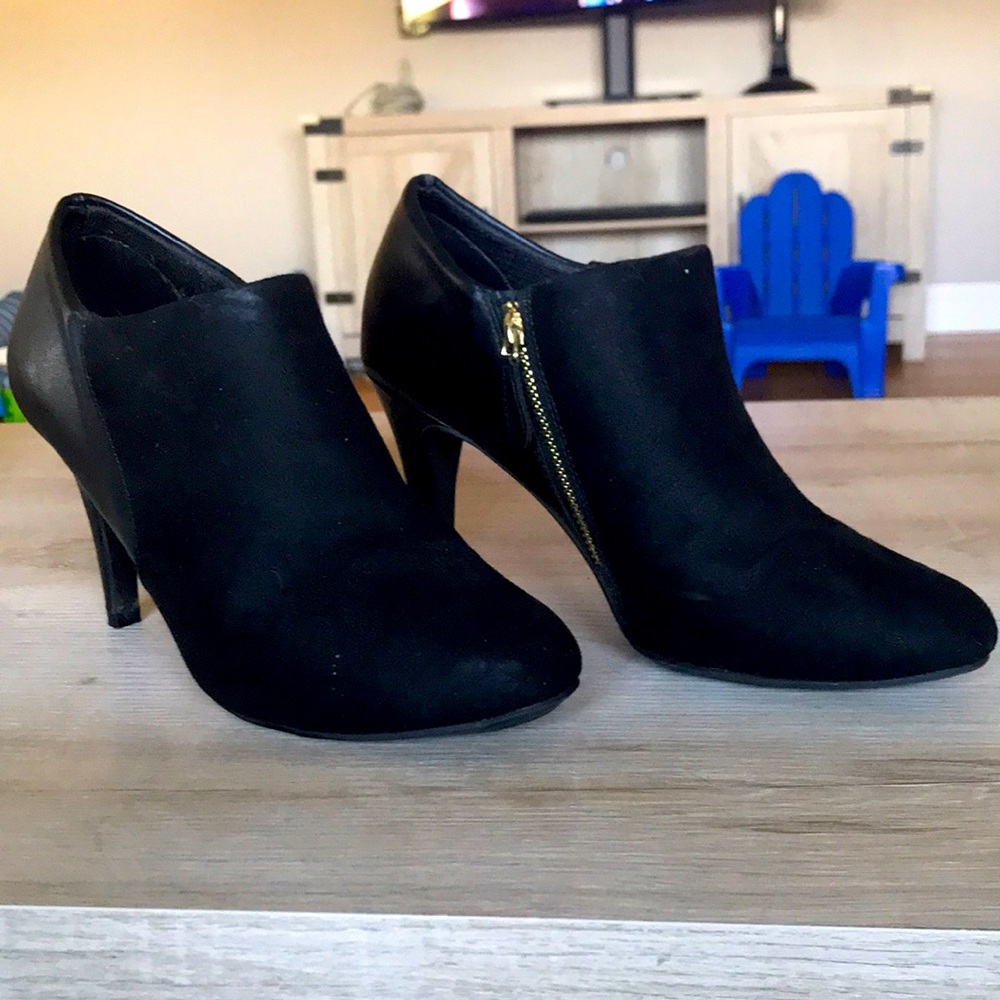 Black booties - size 7